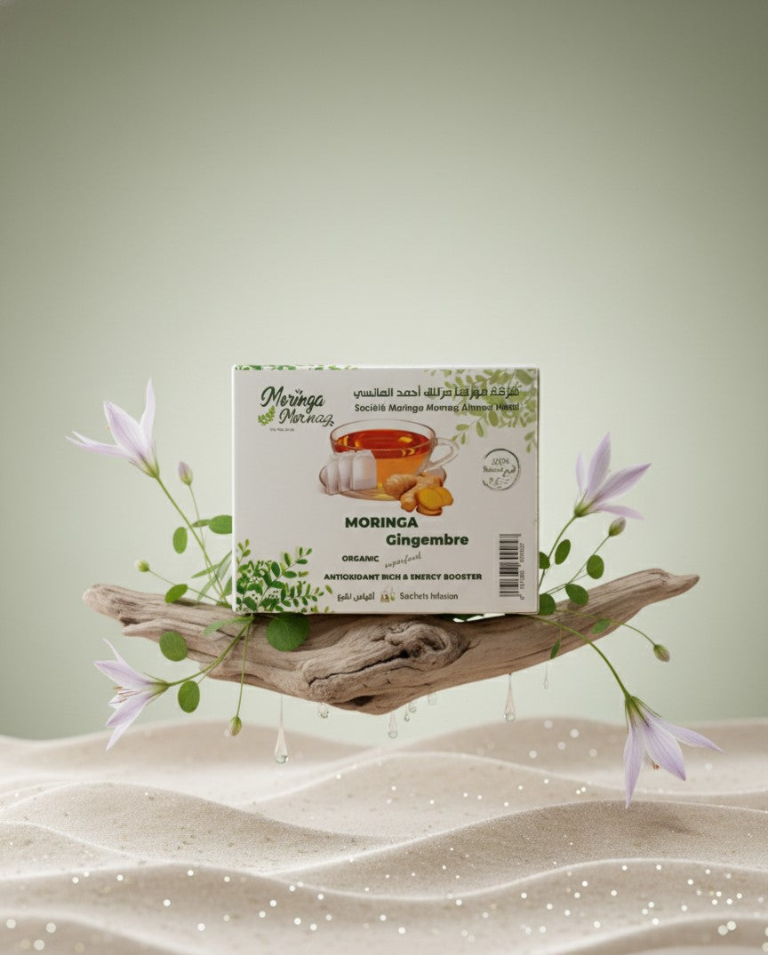 Infusion de Moringa au Gingembre